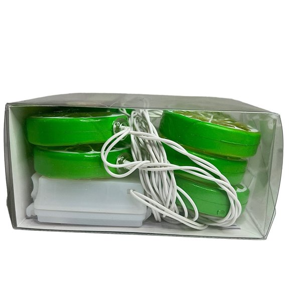 STRING LIGHTS SLICED LIME FRUIT WARM WHITE LED 10-LIGHT SET - Picture 9 of 10